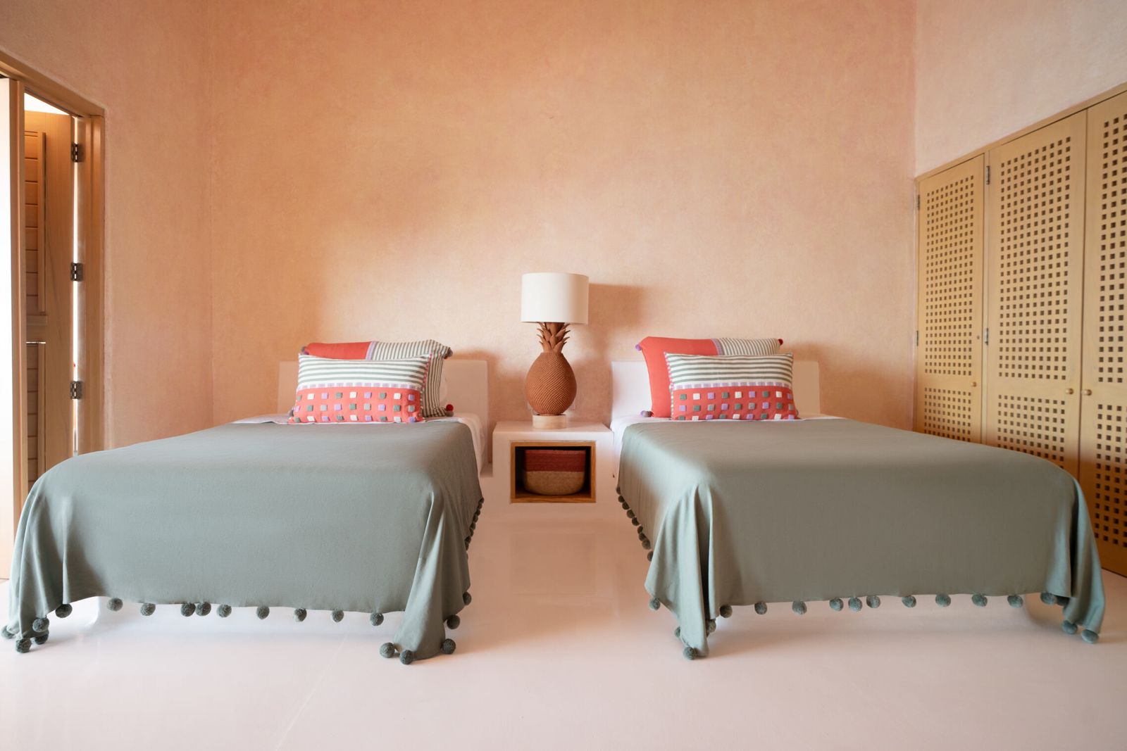 Second bedroom with two single beds